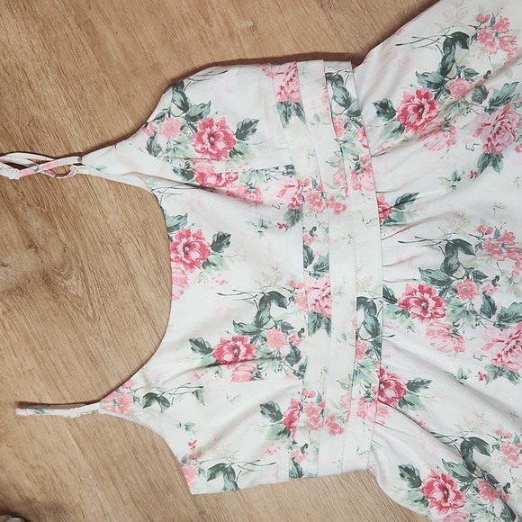 Francesca's Collections Floral Mini Dress with Bow Women's Size XL NWOT - Picture 2 of 6